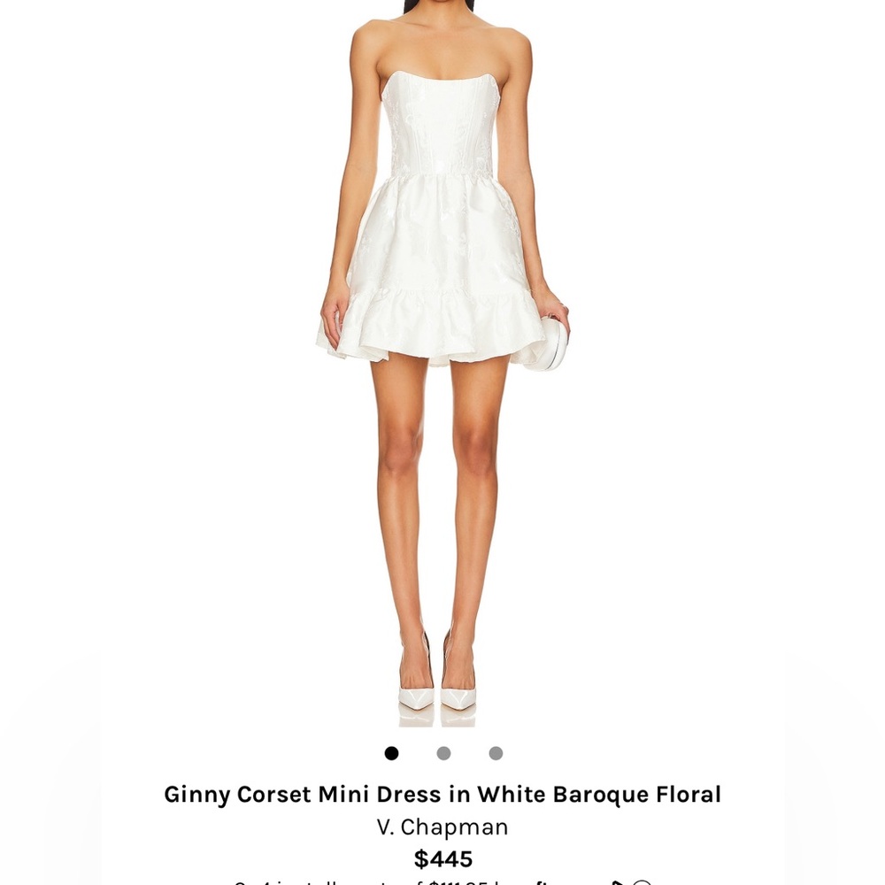 V. Chapman Ginny Corset Mini Dress Size 2 Worn Once
